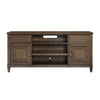 TV Console with 2 Drawers and 2 Doors, Oak Brown