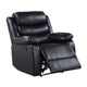 Power Recliner with Pocket Coil Seating and Pillow Top Arms Black BM269194
