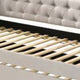 Twin Daybed with Chesterfield Style and Trundle Beige By Casagear Home BM269217