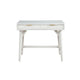Writing Desk with 2 Drawers and Wooden Frame, White