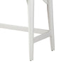 Writing Desk with 2 Drawers and Wooden Frame, White