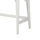 Writing Desk with 2 Drawers and Wooden Frame, White