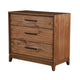 Chest with 3 Drawers and Wooden Frame, Brown