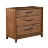 Chest with 3 Drawers and Wooden Frame, Brown