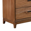 Chest with 3 Drawers and Wooden Frame, Brown