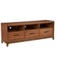 TV Console with 3 Drawers and 3 Compartments, Brown