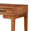 Writing Desk with 2 Drawers and Wooden Frame, Brown