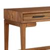 Writing Desk with 2 Drawers and Wooden Frame, Brown