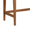 Writing Desk with 2 Drawers and Wooden Frame, Brown
