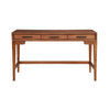Writing Desk with 3 Drawers and Wooden Frame, Brown