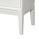Nightstand with 2 Drawers and Wooden Frame, Off White