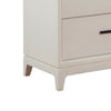 Dresser with 6 Drawers and Wooden Frame, Off White