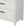 Chest with 3 Drawers and Wooden Frame, Off White