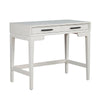Writing Desk with 2 Drawers and Wooden Frame, Off White
