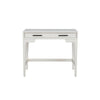 Writing Desk with 2 Drawers and Wooden Frame, Off White