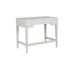 Writing Desk with 2 Drawers and Wooden Frame, Off White