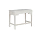 Writing Desk with 2 Drawers and Wooden Frame, Off White