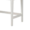 Writing Desk with 2 Drawers and Wooden Frame, Off White