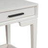 Writing Desk with 2 Drawers and Wooden Frame, Off White