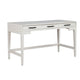 Writing Desk with 3 Drawers and Wooden Frame, Off White