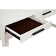 Writing Desk with 3 Drawers and Wooden Frame, Off White