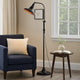 Preston Floor Lamp | 47" | Adjustable | Tapered Shade | Black