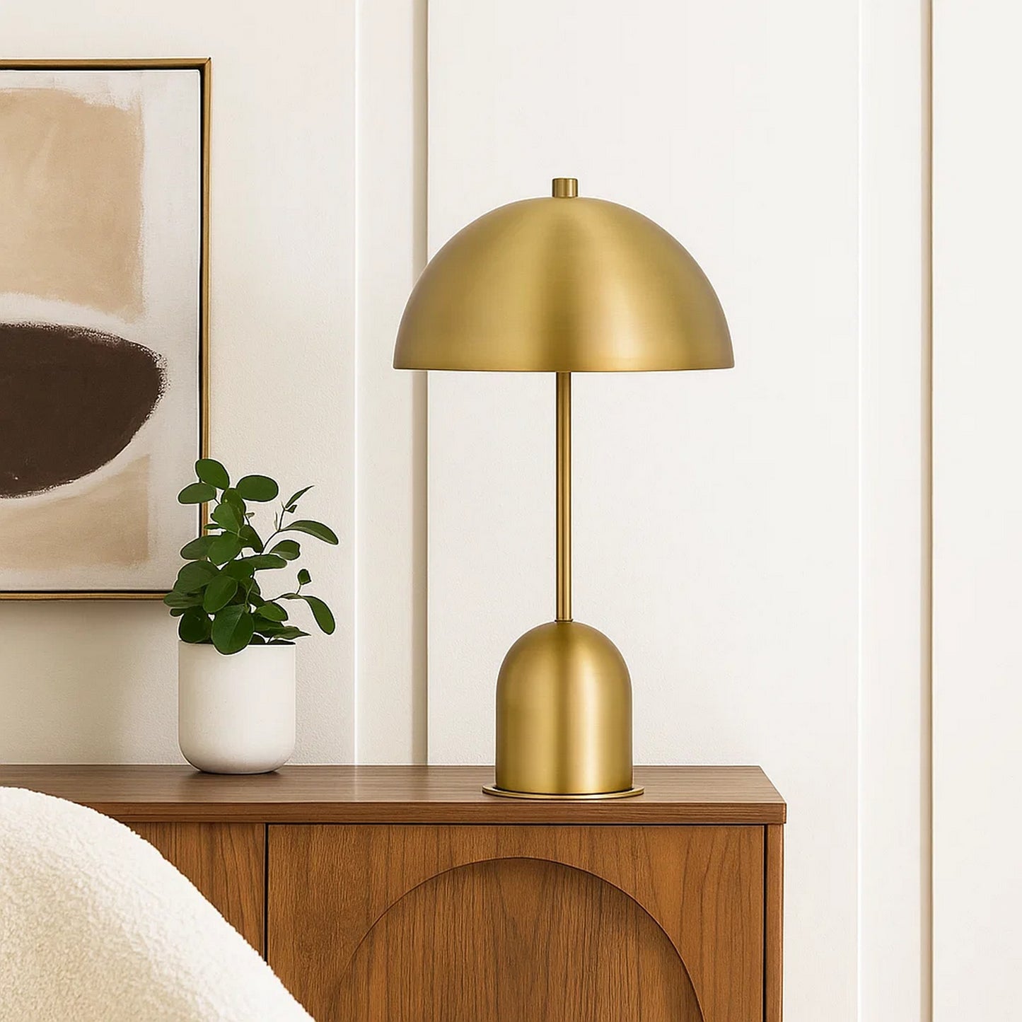 Nova Table Lamp | 20" | Dome Shade | Metal | Brass