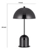 Nova Table Lamp | 20" | Dome Shade | Metal | Black
