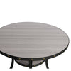 Dining Table | 48" Round Top | Flared Legs | Gray Wood