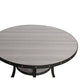 Dining Table | 48" Round Top | Flared Legs | Gray Wood