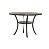 48 Inch Round Wood Dining Table with Flared Legs Gray By Casagear Home BM272082