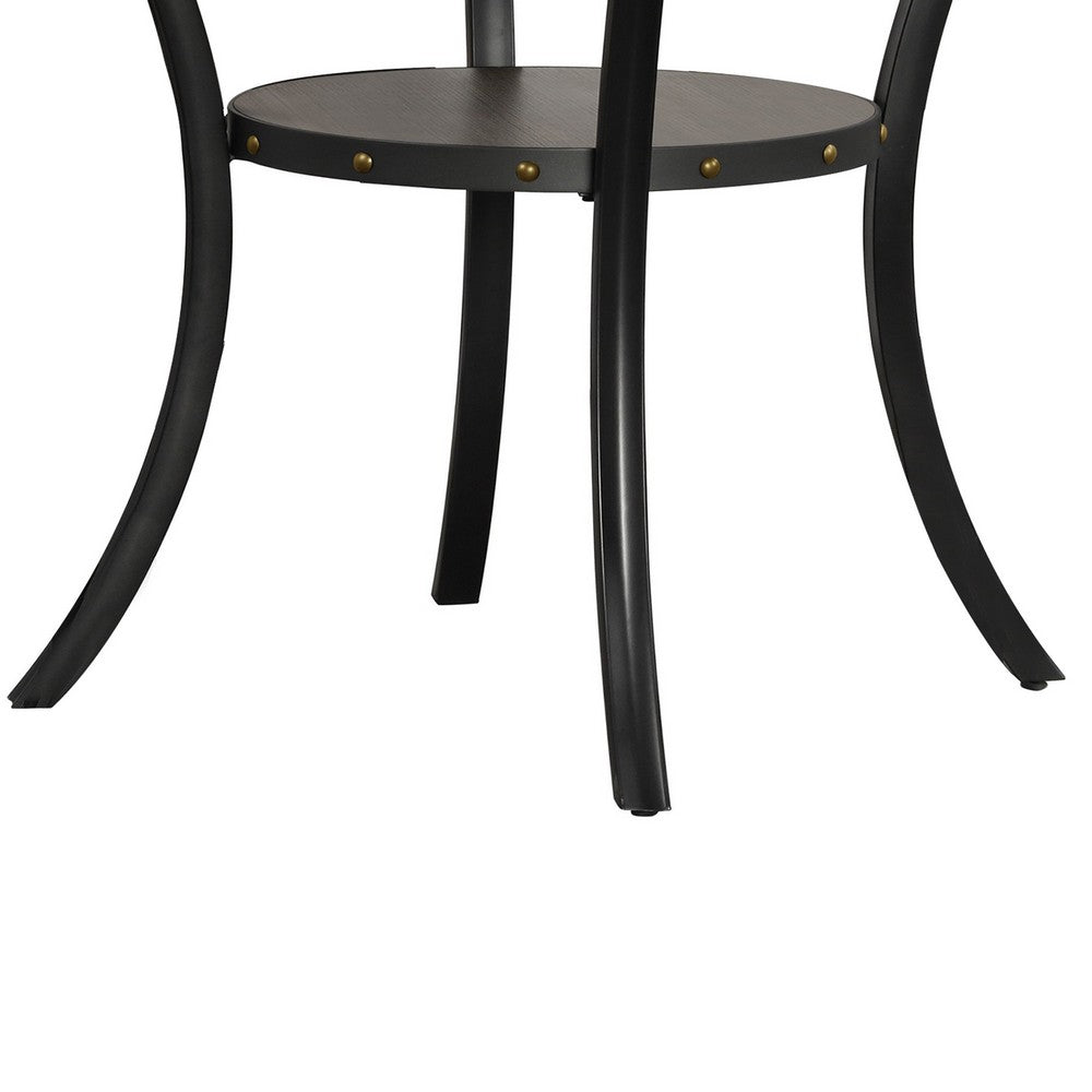 Dining Table | 48" Round Top | Flared Legs | Gray Wood