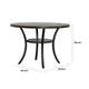Dining Table | 48" Round Top | Flared Legs | Gray Wood