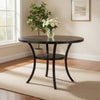 Dining Table | 48" Round Top | Flared Legs | Gray Wood