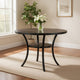 Dining Table | 48" Round Top | Flared Legs | Gray Wood