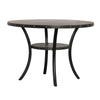 Dining Table | 48" Round Top | Flared Legs | Gray Wood