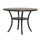 Dining Table | 48" Round Top | Flared Legs | Gray Wood