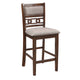 Gary 3 Piece Counter Table Set, Cherry Brown