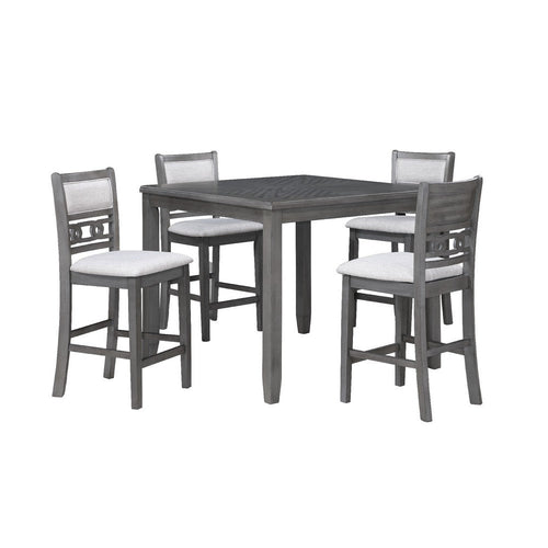 Gary 5 Piece Counter Table Set | 42" | Gray