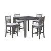 Gary 5 Piece Counter Table Set | 42" | Gray