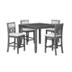 Gary 5 Piece Counter Table Set | 42" | Gray