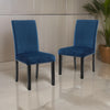 Kate Dining Chair | 38" | Velvet Upholstery | Set of 2 | Blue