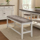 Jay Counter Height Bench | 54" | Fabric Upholstery | White