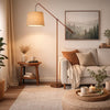 Floor Lamp | 68" | Adjustable Arc Arm | Rustic Bronze