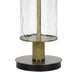 Table Lamp | 42’’ | Clear Glass | Dimmer | Oak Wood Accent BM272228