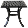 Wynn Outdoor End Table | 22’’ | Pattern Top | Black BM272250
