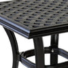 Wynn Outdoor End Table | 22’’ | Pattern Top | Black BM272250