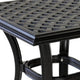 Wynn Outdoor End Table | 22’’ | Pattern Top | Black BM272250