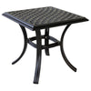 Wynn Outdoor End Table | 22" | Pattern Top | Black