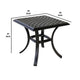 Wynn Outdoor End Table | 22’’ | Pattern Top | Black BM272250